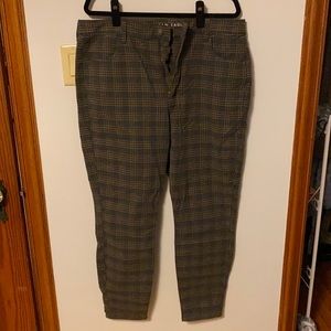 American Eagle Super High-Rise Plaid Jeggings